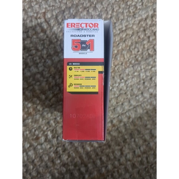 Erector by Meccano Engineering & Robotics 18202 5-in-1 Roadster Model Lvl 2 NIB - Picture 5 of 8
